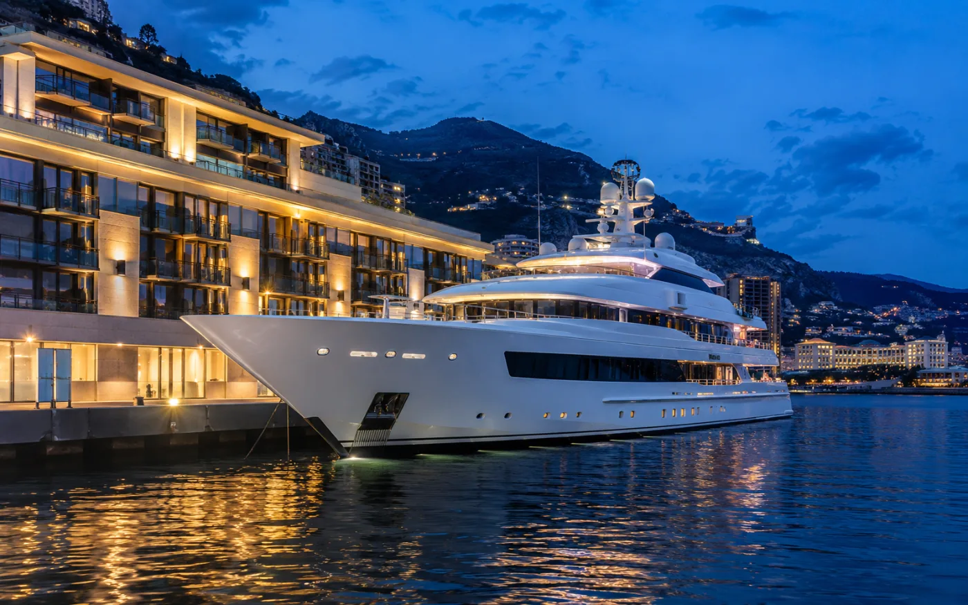 Yacht deck detail prepared for sale presentation